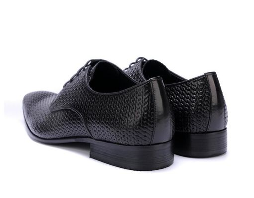 All Woven Bright Genuine Mens Leather Dress Shoes , Leather Oxfords Shoes For Men