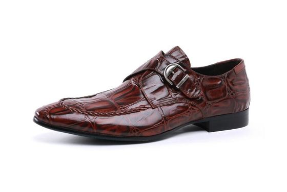 Handmade Bright Leather Brogues Formal Brown Business Shoes For Evening Party Wear