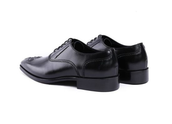 Real Stitching Derby Mens Leather Dress Shoes , Fully Handcrafted Goodyear Shoes
