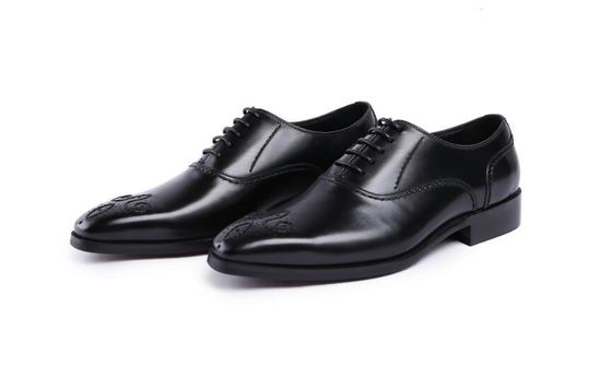 Real Stitching Derby Mens Leather Dress Shoes , Fully Handcrafted Goodyear Shoes