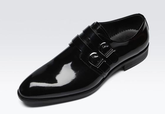 Retro Brogue Men Formal Dress Shoes , Business Office Black Oxford Shoes