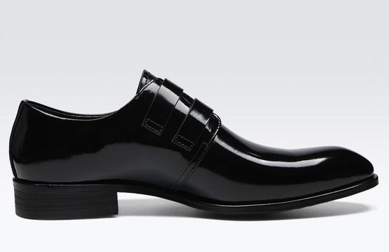 Retro Brogue Men Formal Dress Shoes , Business Office Black Oxford Shoes
