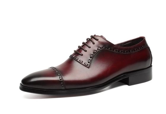 Leather Spring / Fall Men'S Wedding Dress Shoes Mens Fashion Goodyear Soles Oxfords