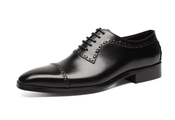 Leather Spring / Fall Men'S Wedding Dress Shoes Mens Fashion Goodyear Soles Oxfords