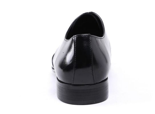 Custom Brogue Brown Brush Off Leather Shoes Comfortable Dress For Men