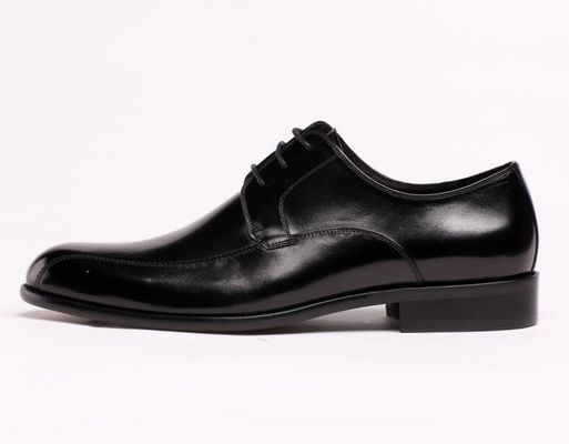 Officer Business Mens Leather Dress Shoes , Black Dress Loafers Slip Resistant