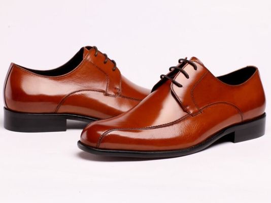 Officer Business Mens Leather Dress Shoes , Black Dress Loafers Slip Resistant