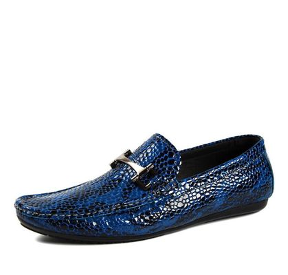 Alligator Genuine Leather Men Casual Loafers Outdoor Mens PU Loafer Shoes