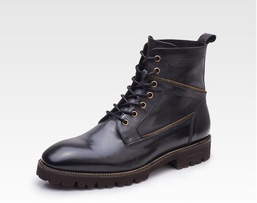 Breathable Genuine Leather Military Boots Mens Waterproof Army Training Boots