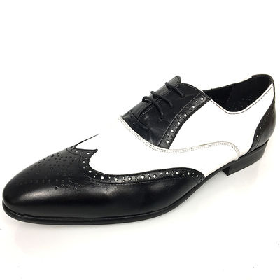 Business Men'S Wedding Dress Shoes / Mens Woven Leather Lace Up Shoes