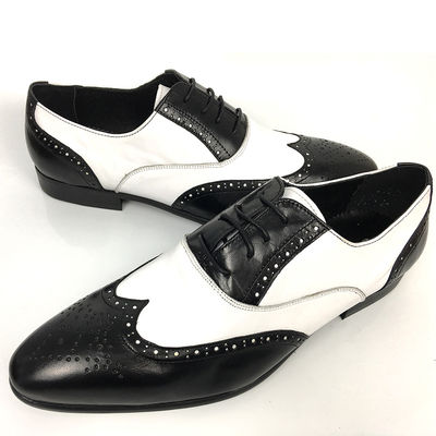 Business Men'S Wedding Dress Shoes / Mens Woven Leather Lace Up Shoes