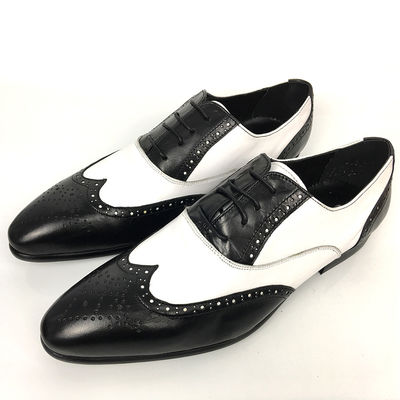 Business Men'S Wedding Dress Shoes / Mens Woven Leather Lace Up Shoes