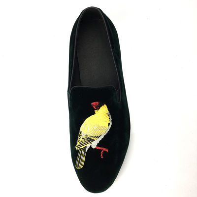 Comfortable Mens Velvet Loafers Wear Resistant Black Suede Leather Loafers
