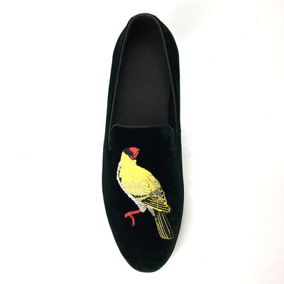 Comfortable Mens Velvet Loafers Wear Resistant Black Suede Leather Loafers