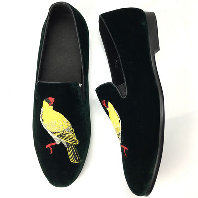Comfortable Mens Velvet Loafers Wear Resistant Black Suede Leather Loafers