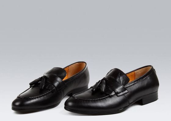 Genuine Suede Tassel Loafers Mens Shoes / Suede Leather Dress Shoes ODM
