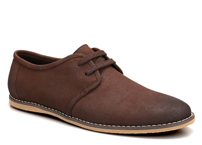 Low Heel Mens Leather Casual Shoes Comfortable Suede Upper Men Casual Oxford Shoes