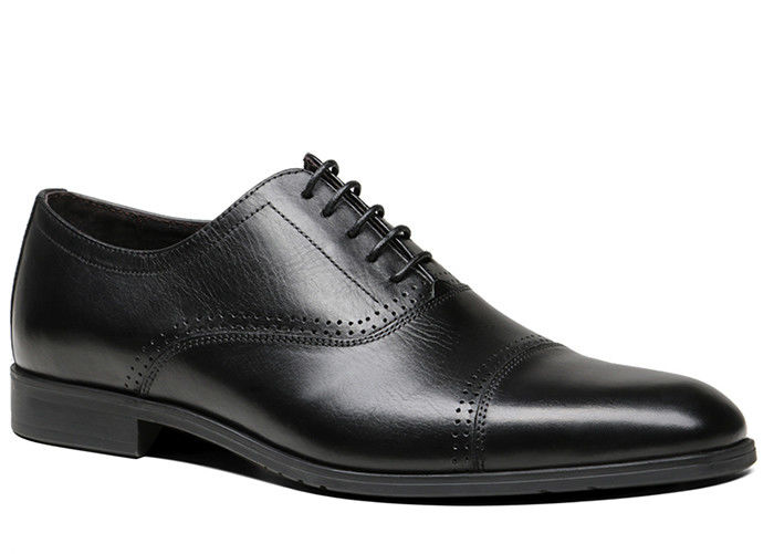 Oxford Genuine Leather Men Dress Shoes , Luxury Lace Up Derby Shoes For Men