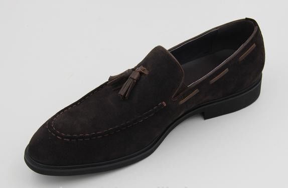 Custom Branded Italian Style Soft Cow Suede Velvet Leather Loafers Casual Dress Shoes