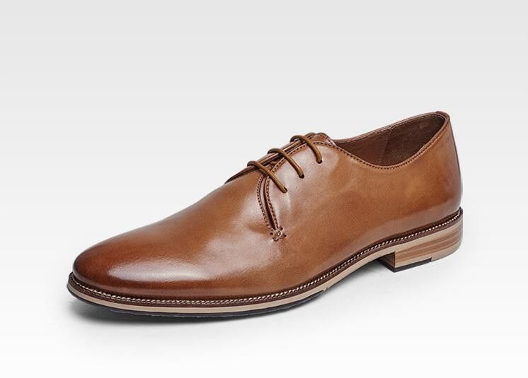 Lace Up Men'S Wedding Dress Shoes , Fashion Style Official Luxury Mens Shoes Footwear
