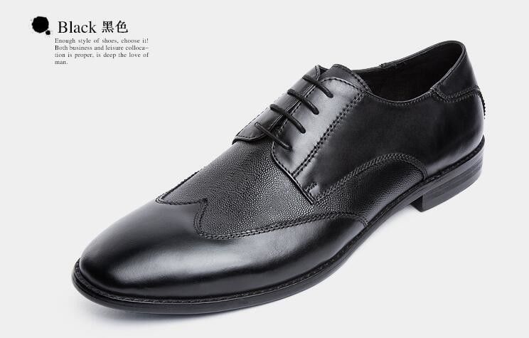 Anti - Slip Italy Handmade Oxford Shoes , Full Grain Leather Mens Brown Formal Shoes