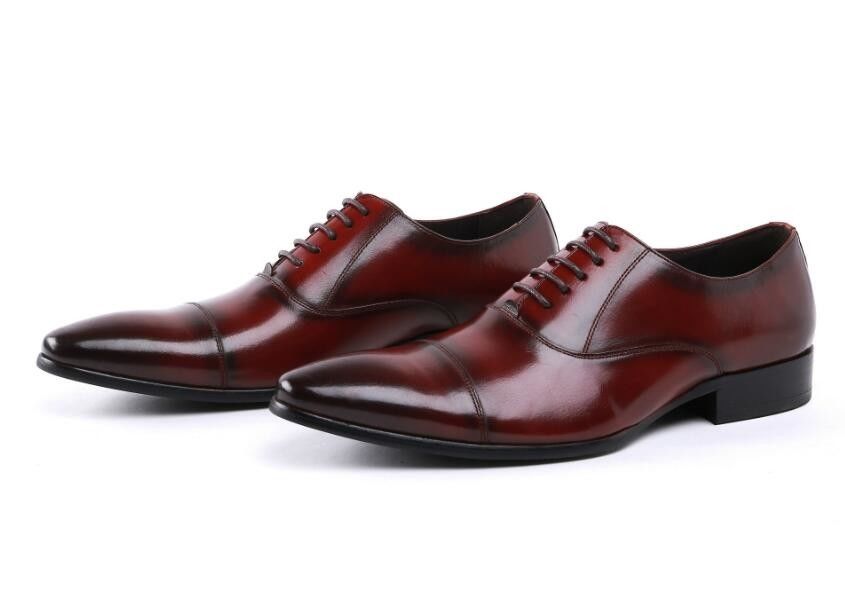 Oxford Army Ceremonial Red Leather Military Officer Men Shoes 39-45# Size