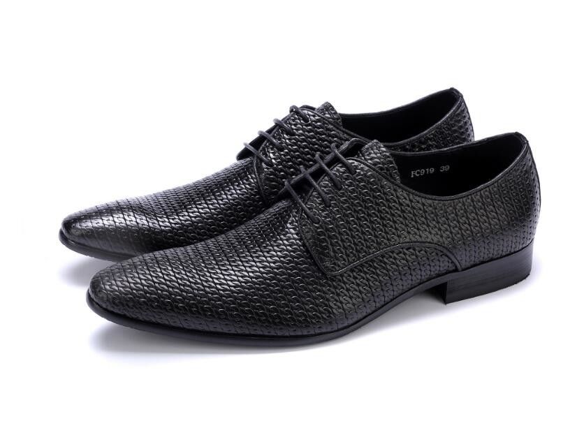 All Woven Bright Genuine Mens Leather Dress Shoes , Leather Oxfords Shoes For Men